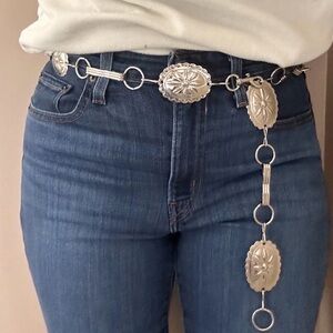 Vintage Belt Western Concho Chain Boho